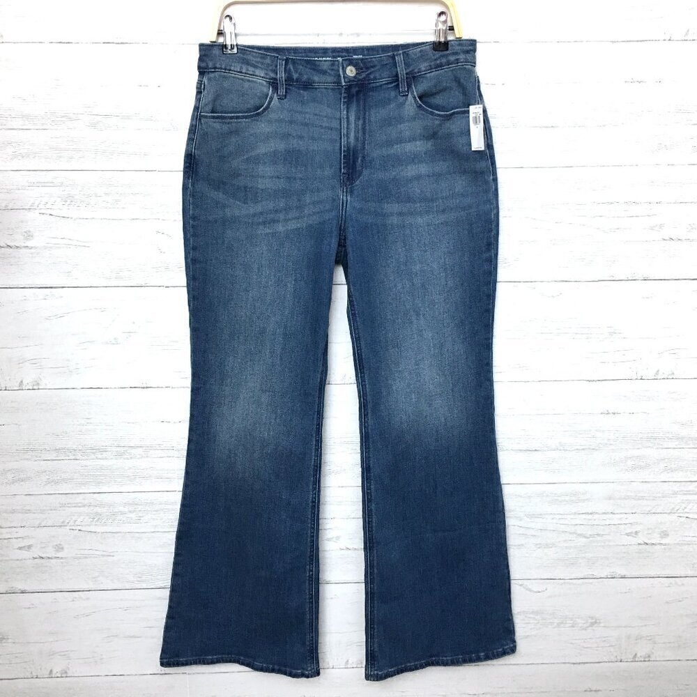 NEW Old Navy Women's Jeans Wow Flare Leg High Rise Stretch size 10 length 31"